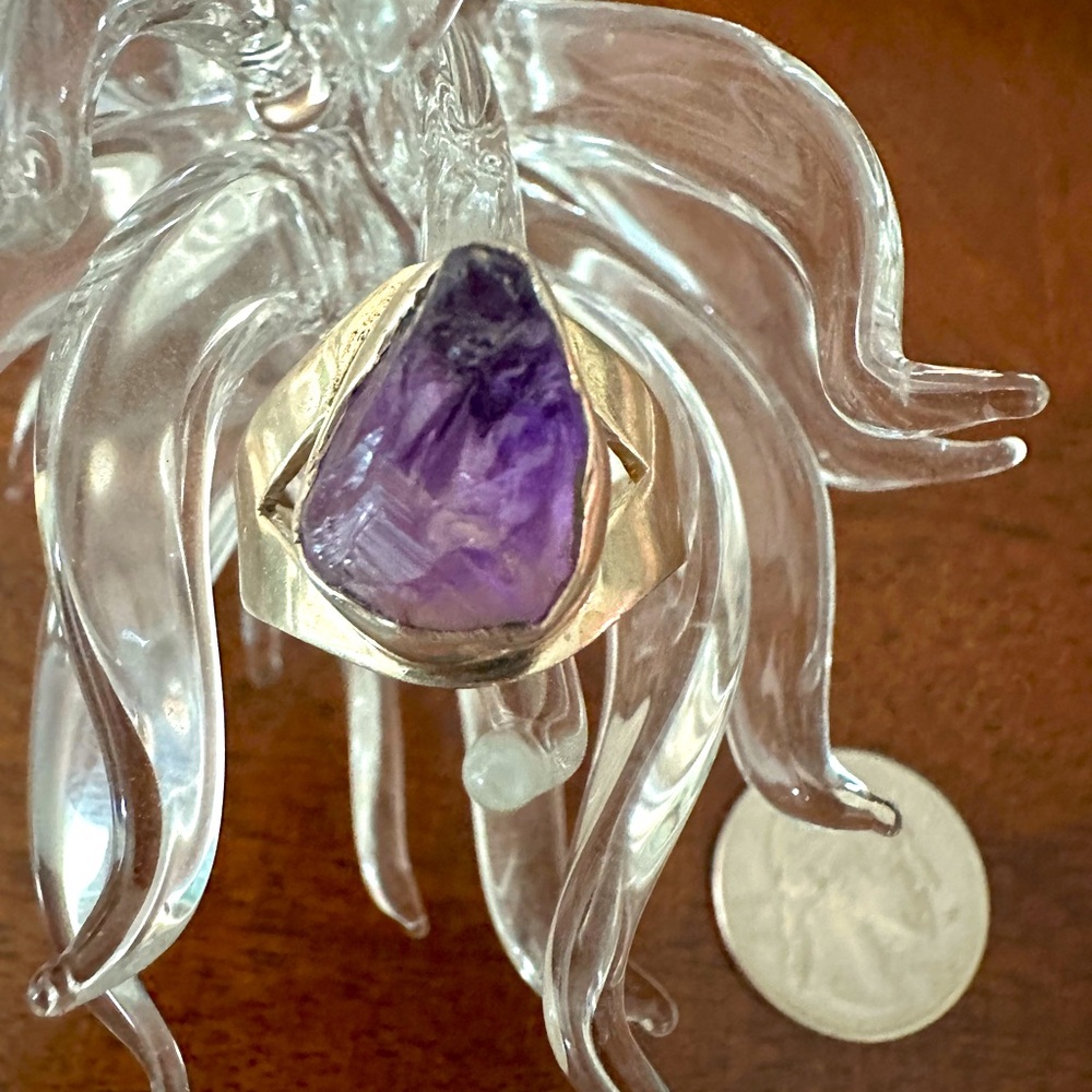 Handmade Amethyst Sterling Ring